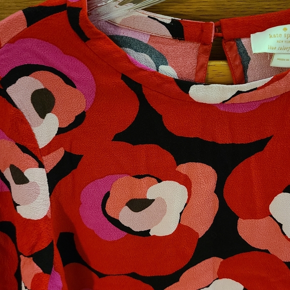 Kate Spade Deco Rose peplum blouse - Picture 3 of 6